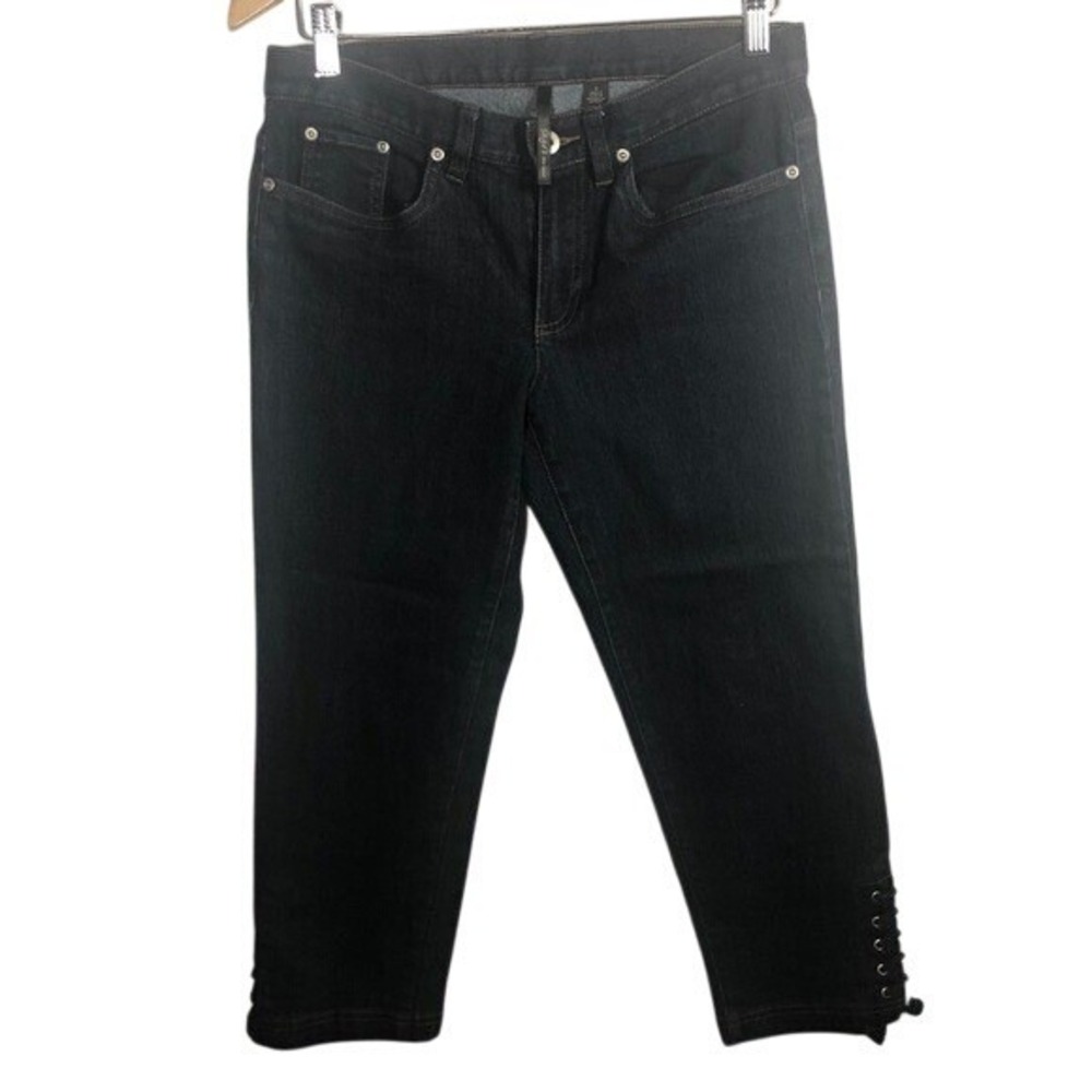 Skye's The Limit Crisscross-Hem‎ Capri Jeans Size 4